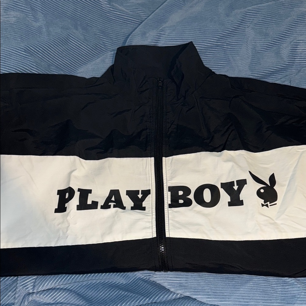 NWT women’s Playboy Black and White oversized Jacket